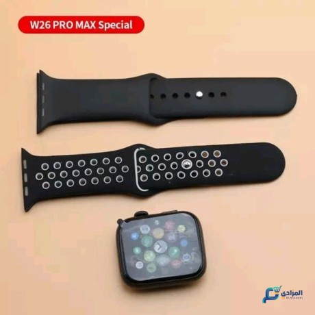 saaa-thky-mkaom-llma-maa-athnyn-ahzm-smaaaat-alblototh-smart-watch-avec-2-bracelets-ecouteurs-sans-fil-w26-pro-max-special-noir-big-2