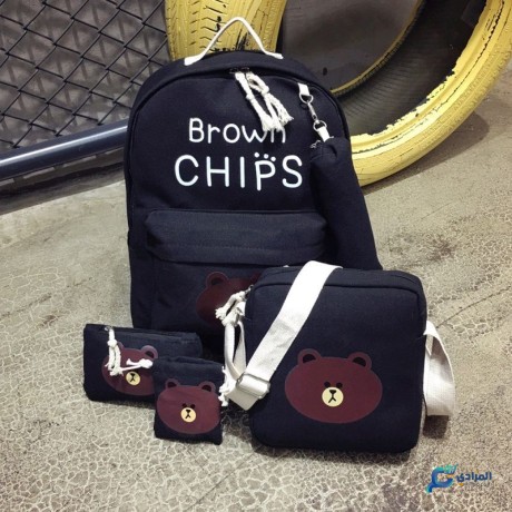ensemble-5-pieces-sacs-a-dos-decole-imprime-mignon-petit-ours-big-1