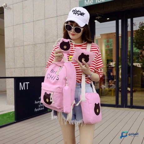 ensemble-5-pieces-sacs-a-dos-decole-imprime-mignon-petit-ours-big-0