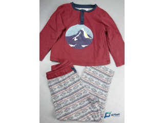 Pyjama grenat ( pull et son pantalon ): Galeries Lafayette 4ans occasion