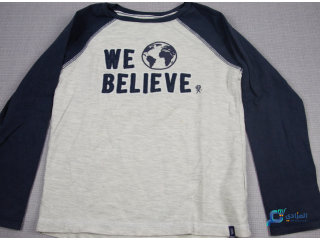 Pull gris et bleu  longue manche we Believe Okaidi 6ans/116cm occasion