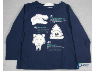 Pull bleu longe manche : H&M Eur98/104cm occasion