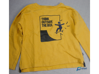 Pull jaune longue manche Okaidi 4ans/104cm occasion