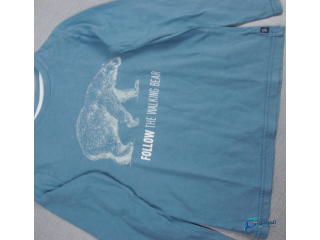 Pull bleu clair longue manche Okaidi 4ans/104cm occasion
