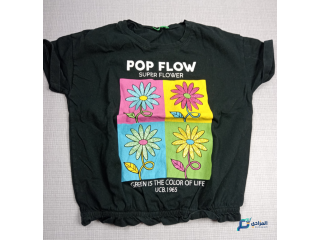 Pull fille demi manche
