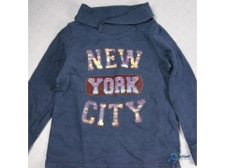 Sweat bleu pour fille