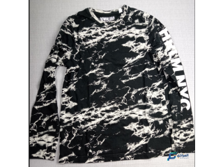Pull noir manche longue