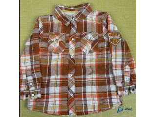 Chemise orange  enfant garçon