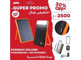 لوحة الطاقة الشمسية Panneau solaire PowerBank LED détecteur de mouvement